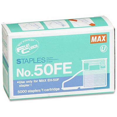 MAX Flat Clinch Heavy-Duty Stapler Cartridge (MXB50FE)