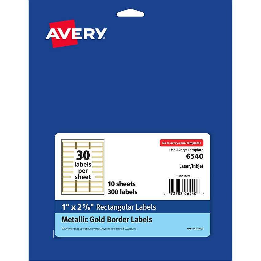 Avery Permanent Address Labels (AVE6540)