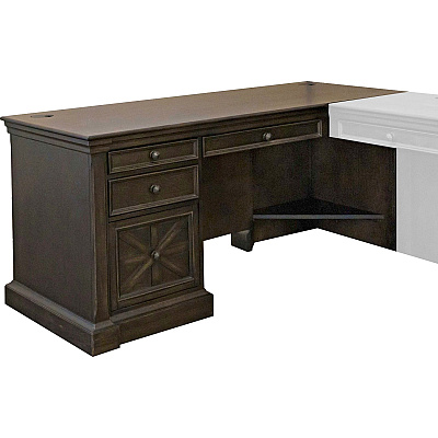 Martin Kingston Desk with Pedestal Box 1 of 2 (IMKN684R)