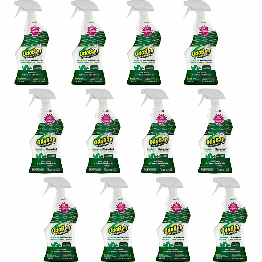 OdoBan Eucalyptus Deodorizer Disinfectant Spray (ODO910062Q12CT)