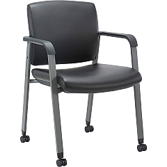 Lorell Healthcare Upholstery Guest Chair with Casters (LLR30951)