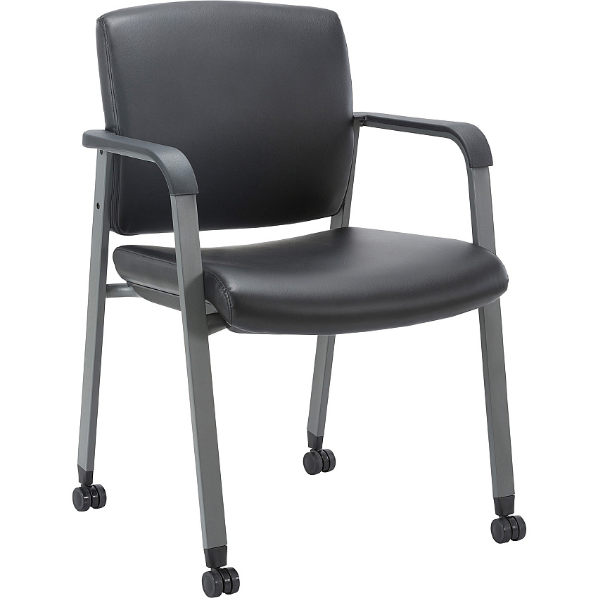 Lorell Healthcare Upholstery Guest Chair with Casters (LLR30951)