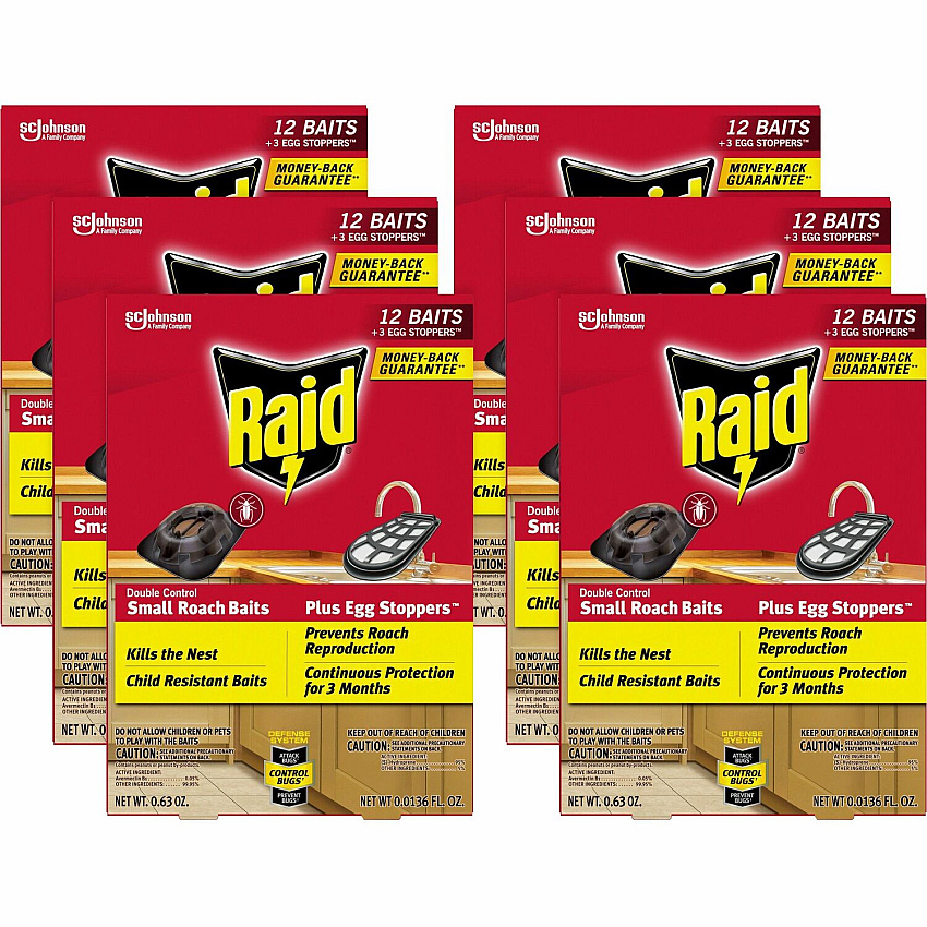 Raid Double Control Small Roach Baits (SJN334861CT)