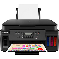 Canon PIXMA G6020 Wireless Inkjet Multifunction Printer - Color - White