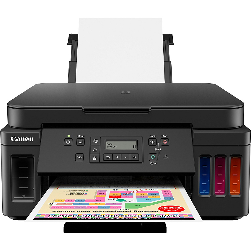 Canon PIXMA G6020 Wireless Inkjet Multifunction Printer - Color - White