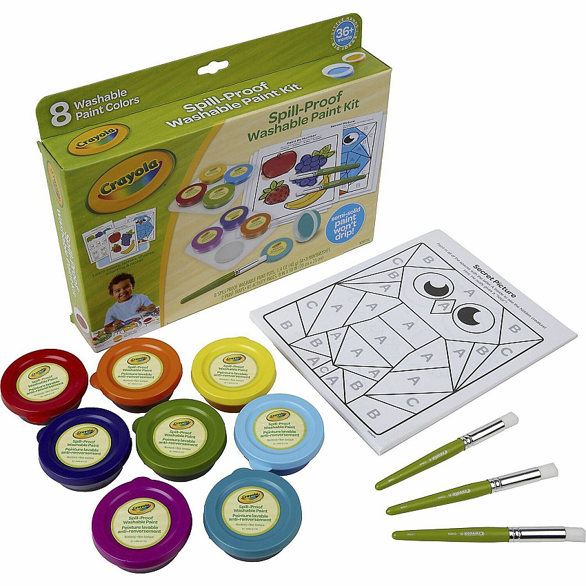 Crayola Spill Proof Washable Paint Set (CYO811518)