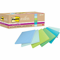 Post-it Recycled Super Sticky Notes (MMM654R12SST)