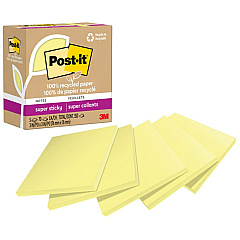 Post-it Recycled Super Sticky Notes (MMM654R5SSCY)