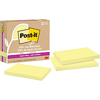 Post-it Recycled Super Sticky Notes (MMM655R12SSCY)