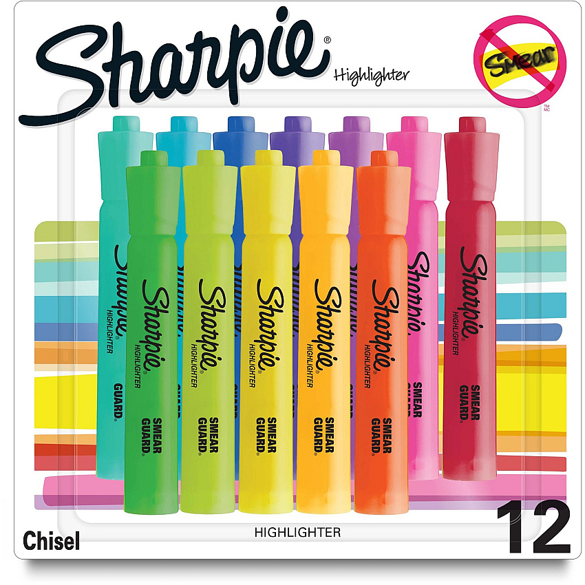 Sharpie SmearGuard Tank Style Highlighters (SAN2157492)