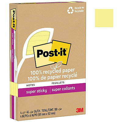 Post-it Super Sticky Adhesive Note (MMM4621R4SSCY)