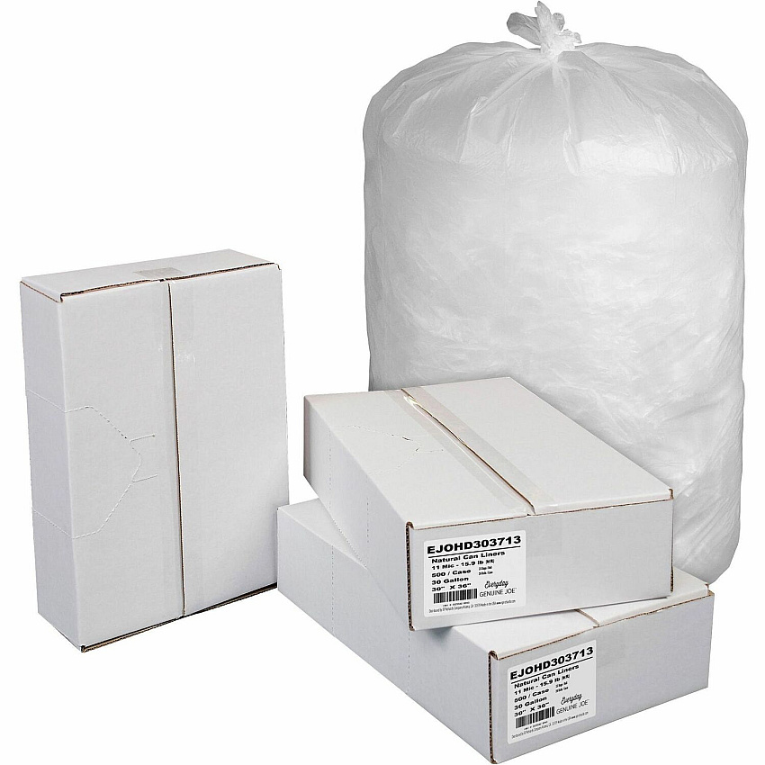 Genuine Joe High-Density Can Liners (EJOHD303713)