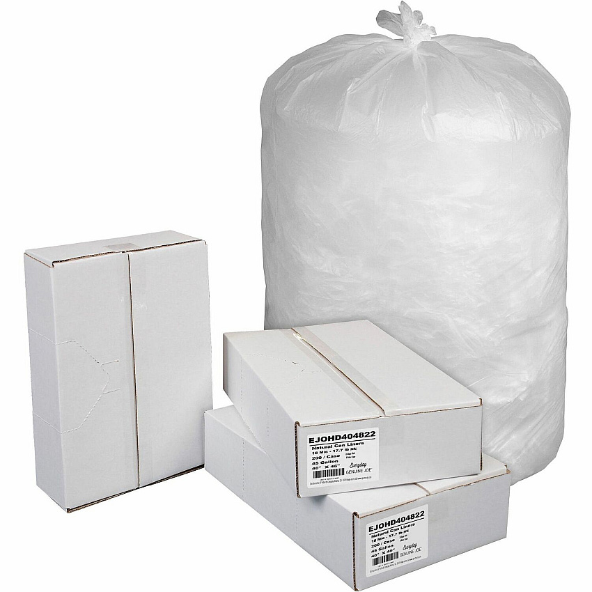 Genuine Joe High-Density Can Liners (EJOHD404822)