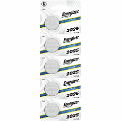 Energizer Industrial 2025 Lithium Batteries, 2025 Energizer Industrial Lithium Batteries, 5 Pack (EVEECRN2025)