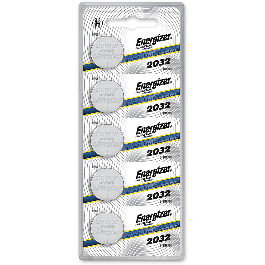 Energizer Industrial 2032 Lithium Battery 5-Packs (EVEECRN2032BX)