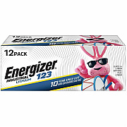 Energizer Industrial 123 Lithium Batteries, 123 Energizer Industrial Lithium Batteries, 12 Pack (EVEELN12312)
