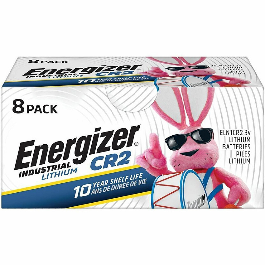 Energizer Industrial CR2 Lithium Batteries, CR2 Energizer Industrial Lithium Batteries, 8 Pack (EVEELN1CR28)