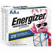 Energizer Industrial AA Lithium Battery 4-Pack (EVELN91)