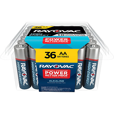 Rayovac High Energy Alkaline AA Batteries (RAY81536PP)