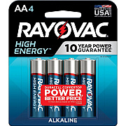 Rayovac High Energy Alkaline AA Batteries (RAY8154T)