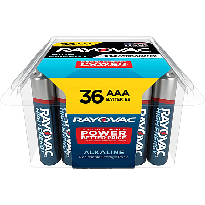 Rayovac High Energy Alkaline AAA Batteries (RAY82436PP)