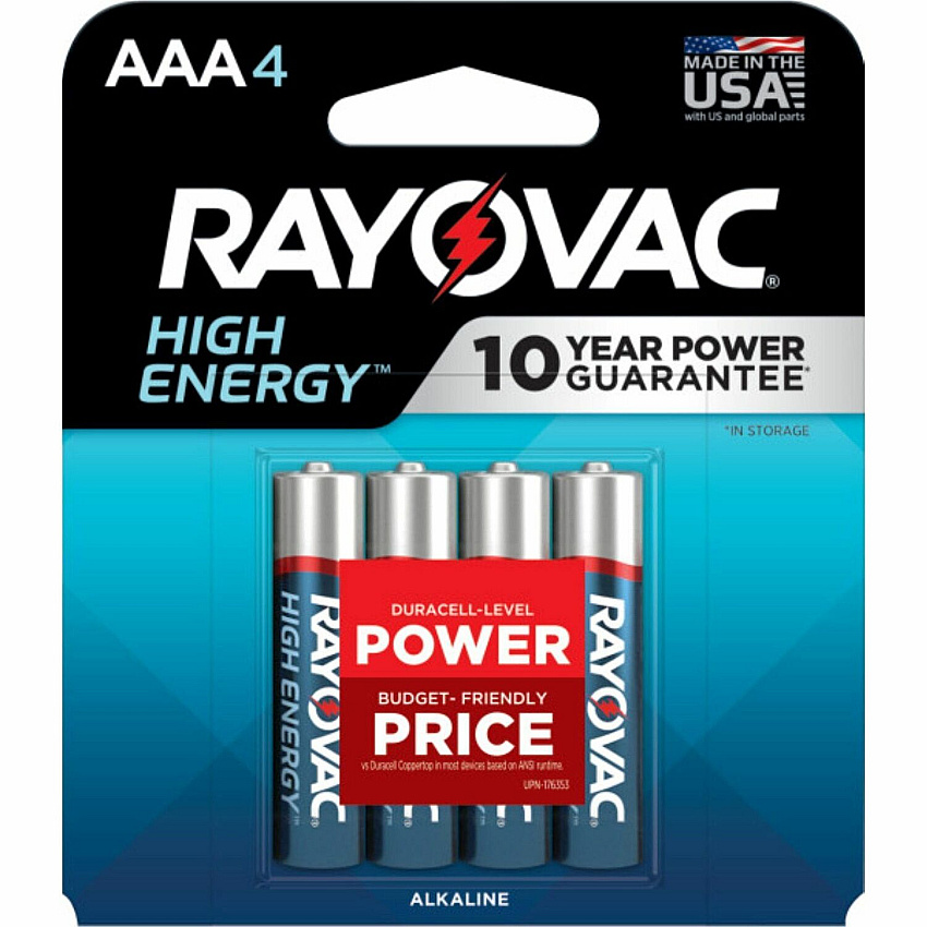 Rayovac High Energy Alkaline AAA Batteries (RAY8244T)