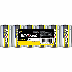Rayovac Ultra Pro Alkaline D Batteries, 6 Pack (RAYALD6)