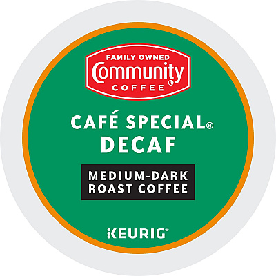 Community Coffee K-Cup Cafe Special Decaf Blend Coffee (GMT64080)