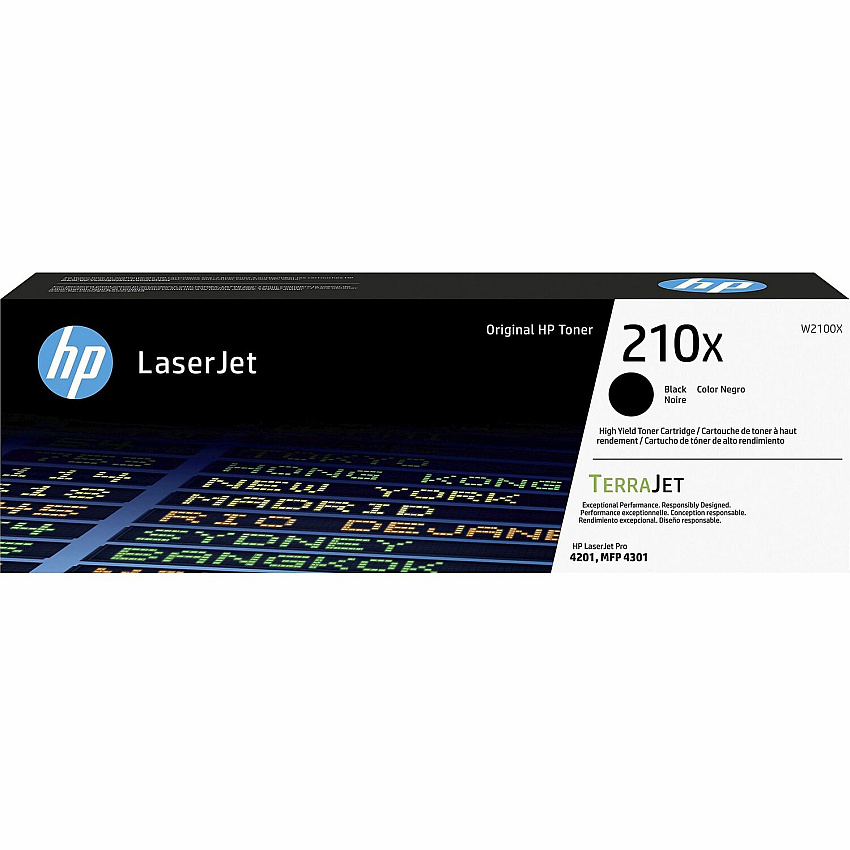 HP 210X Original High Yield Laser Toner Cartridge - Black Pack (HEWW2100X)