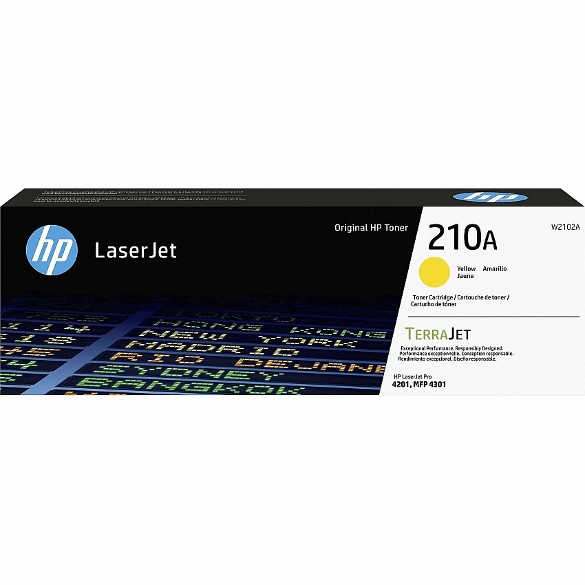 HP 210A Original Laser Toner Cartridge - Yellow Pack (HEWW2102A)