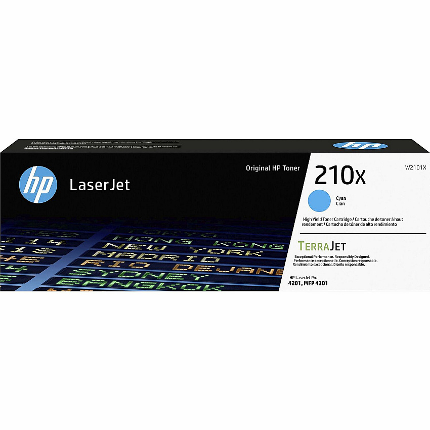 HP 210X Original High Yield Laser Toner Cartridge - Cyan Pack (HEWW2101X)