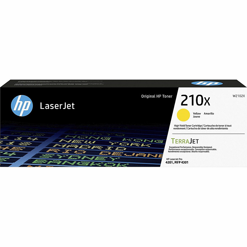 HP 210X Original High Yield Laser Toner Cartridge - Yellow Pack (HEWW2102X)