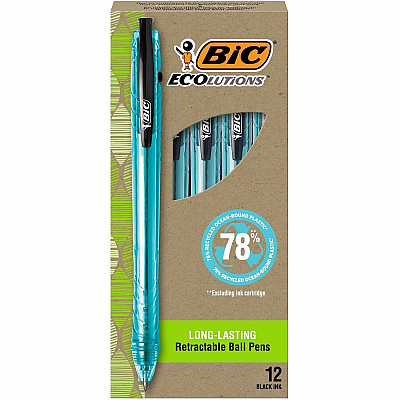 BIC Ecolutions Ballpoint Pen (BICBPRR11BK)