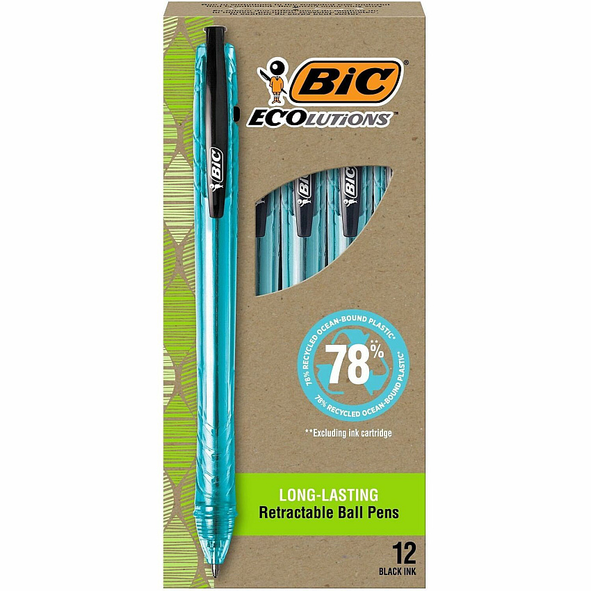 BIC Ecolutions Ballpoint Pen (BICBPRR11BK)
