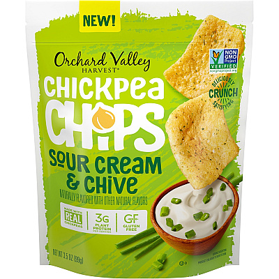 Orchard Valley Harvest Sour Cream and Chive Chickpea Chips (JBSV14027)