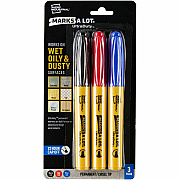 Avery UltraDuty Markers, Chisel Tip, 3 Assorted Markers (AVE29864)