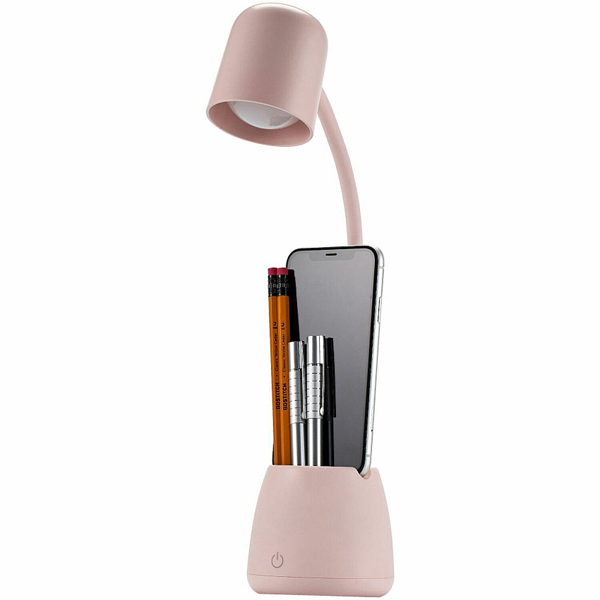 Bostitch Desk Lamp with Storage Cup, Pink (LED2105PNK)
