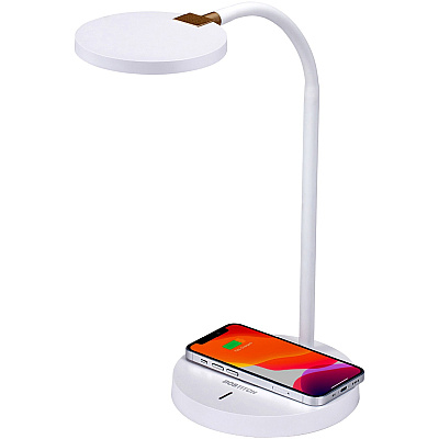 Bostitch Qi Wireless Charging LED Desk Lamp White (LED2107WHT)