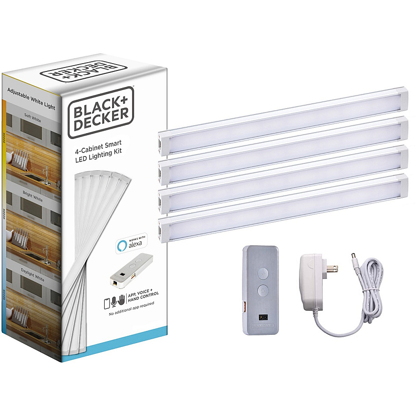 BLACK+DECKER Smart Under Cabinet Lighting Kit (LEDUC94CCTAC)