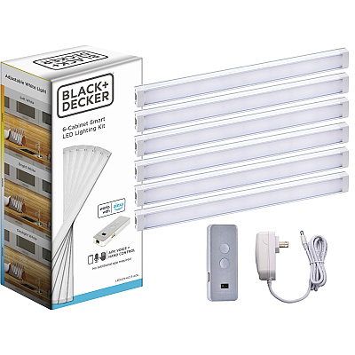 BLACK+DECKER Smart Under Cabinet Lighting Kit (LEDUC96CCTAC)