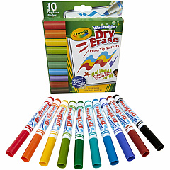 Crayola Washable Dura-Wedge Tip Dry-Erase Markers (CYO587733)
