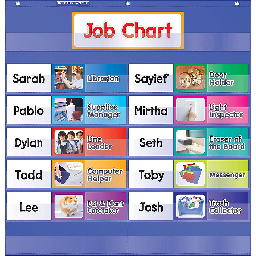 Scholastic Class Jobs Pocket Chart (SHS0545114802)