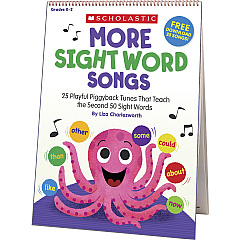 Scholastic K-2 More Sight Words Flip Chart/CD (SHS1338317105)