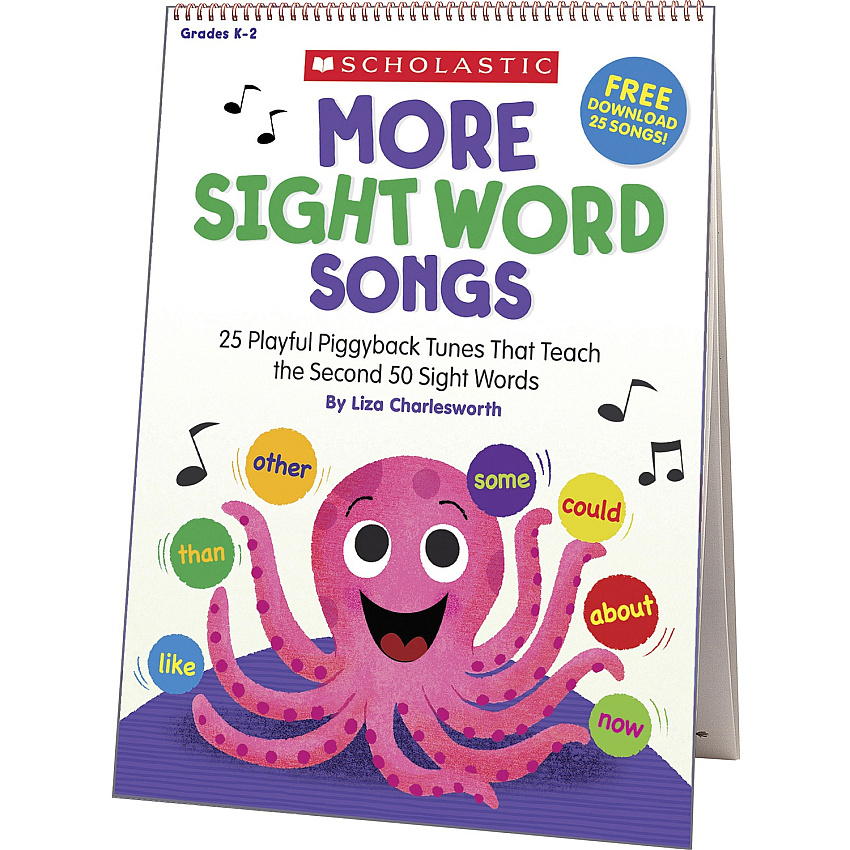 Scholastic K-2 More Sight Words Flip Chart/CD (SHS1338317105)