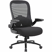BOSS Heavy Duty Flip Arm Mesh Chair (B601BK)