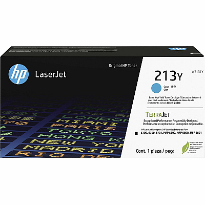 HP 213Y Original Laser Toner Cartridge - Cyan Pack (HEWW2131Y)