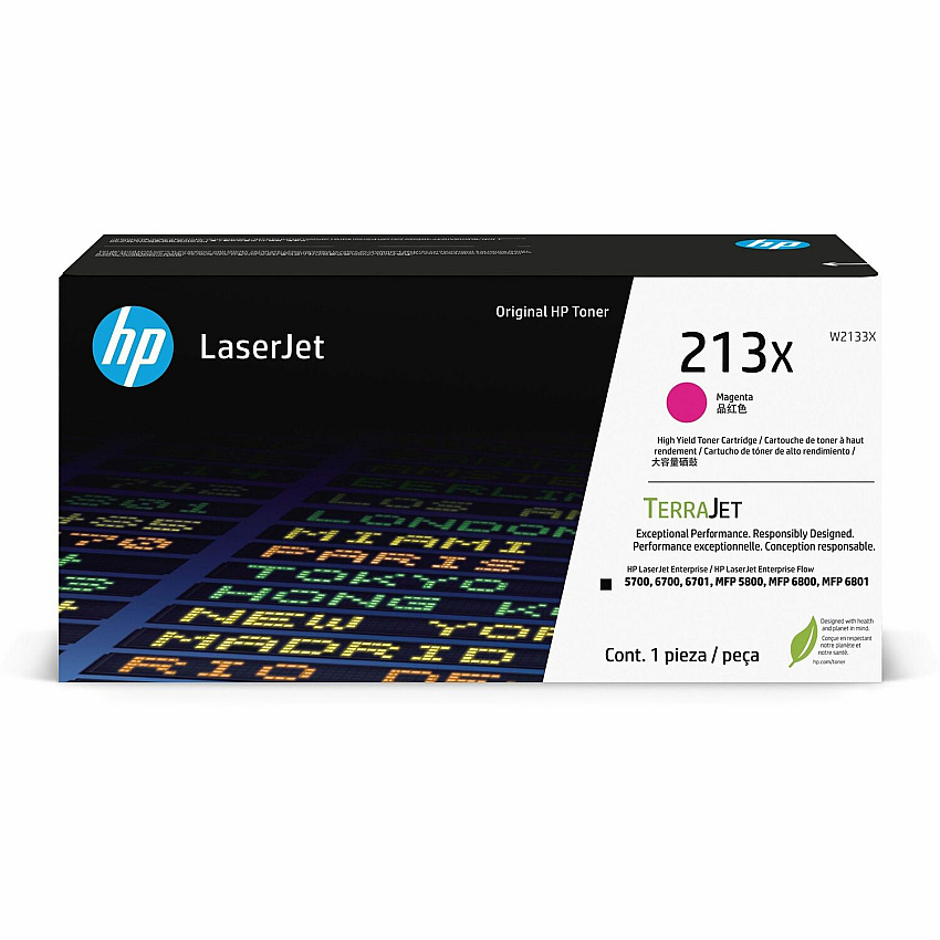 HP 213X Original Laser Toner Cartridge - Magenta Pack (HEWW2133X)