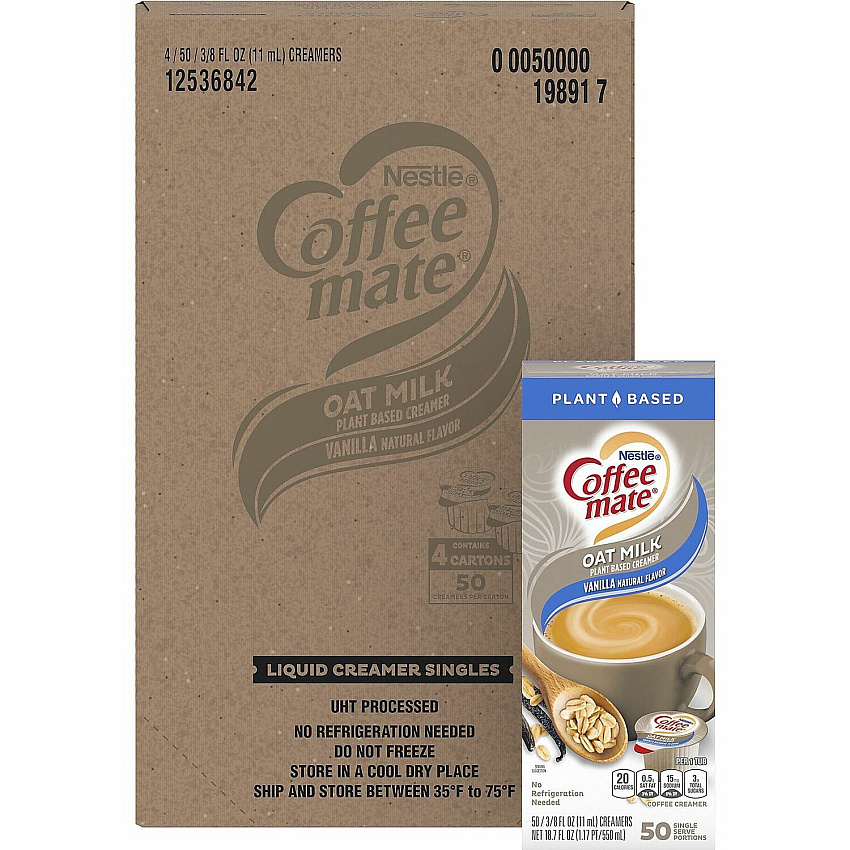 Coffee-mate Coffee-mate Oat Milk Vanilla Liquid Creamer Singles (NES19891CT)
