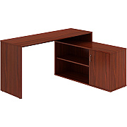 LYS L-Shape Workstation with Cabinet (LYSDK103RRMH)