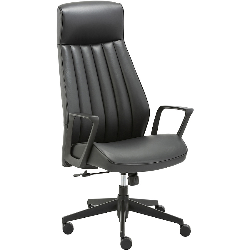 LYS High-Back Bonded Leather Chair (LYSCH100LABK)
